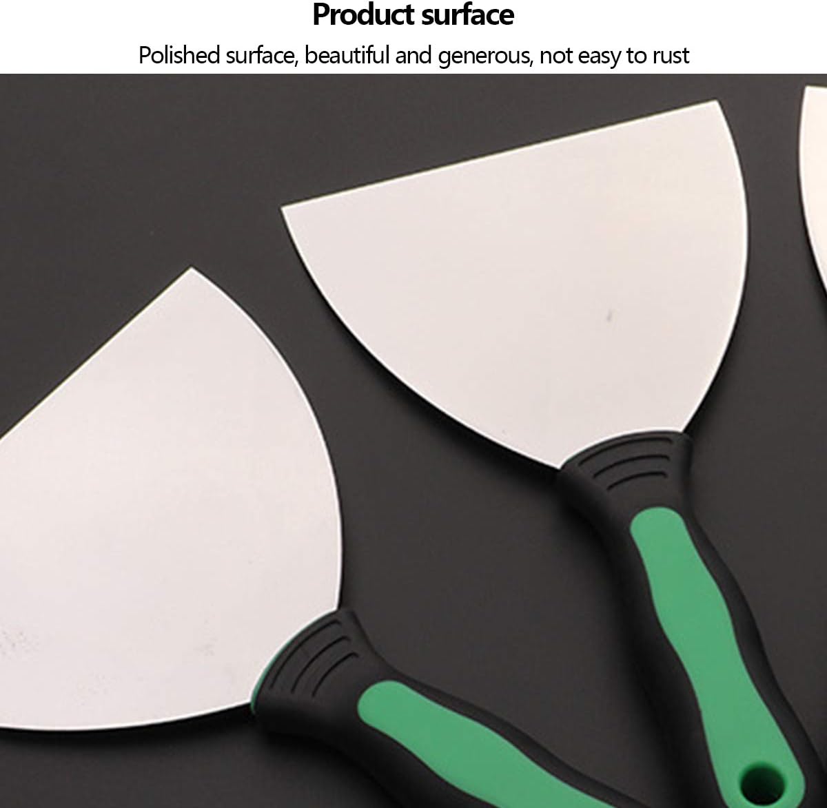 Wall Filler Tool,Filler Knife, Trowel Plastering Trowel 6 Piece Stainless Steel Putty Set,Putty Scraper Tool,Painting Tools,Drywall Scrapers