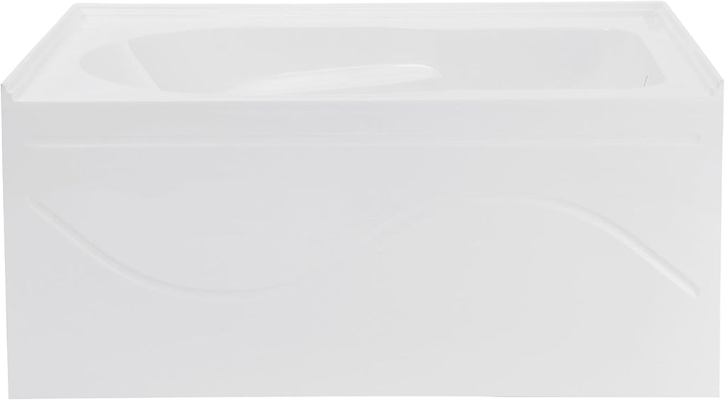 Dieppe 54'' x 30 Bathtub with Apron Right Hand Drain in White