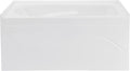 Dieppe 54'' x 30 Bathtub with Apron Right Hand Drain in White