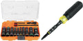 Klein Tools 20-Piece 65239 Flip Socket Set with 32500HDRT 11-in-1 Ratcheting Screwdriver/Nut Driver