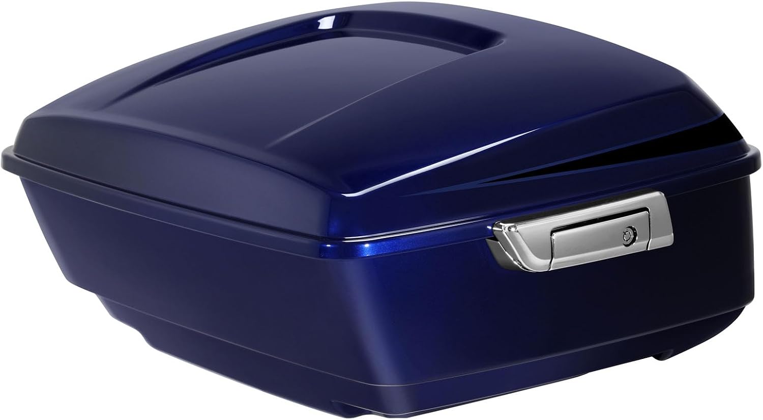 TCMT King Motorcycle Trunk Fit for Harley Touring 2014-2025 CVO Road King Road Glide Street Glide Electra Glide Ultra Limited Pack Blue/Black Sunglo