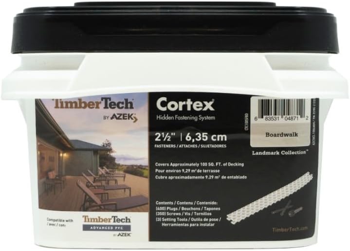 TimberTech Collated Cortex Hidden Plug Fasteners – Boardwalk (100 sq/ft)