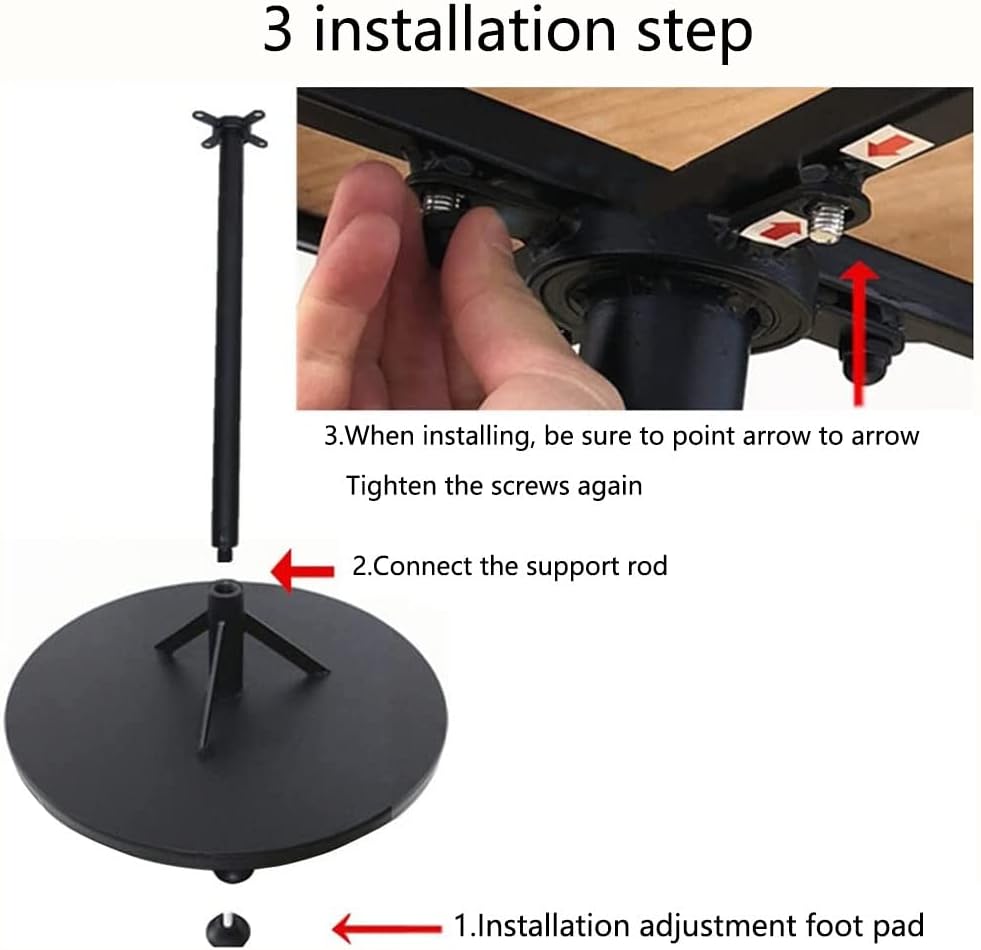 360° Rotating Clothing Rack, Floor Standing Garment Display Stand for Retail & Laundry, Heavy-Duty Commercial Use (Black, 80x120cm) - Versatile Storage Solution