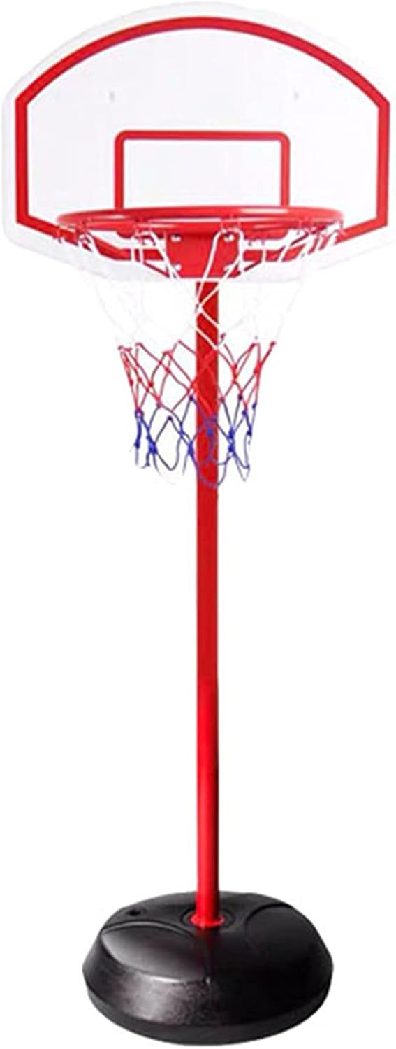 Kid Basketball Hoop Stand, Height-Adjustable Mini Basketball Hoop for Adults and Children, Sturdy Round Base (Color : 68-200cm)