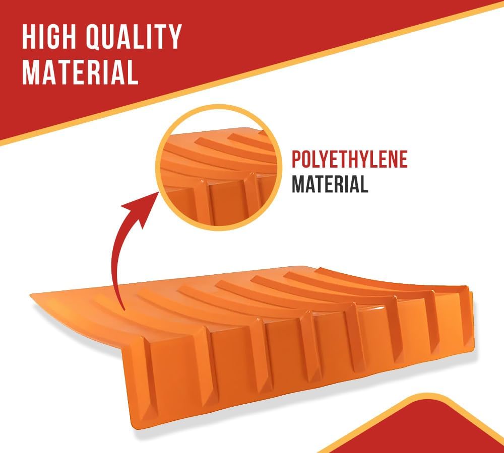Mytee Products (10 Pack) 9'x48'x36' (Drop) Brick Guard V Shaped Corner Protector - Orange Edge Guard - Weather & Abrassion Resistant - Fit Upto 7 Straps of 4'