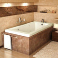 Guadeloupe 30 x 60 x 23' Rectangular Air Jetted Bathtub Color/Trim: Bone / Polished Chrome, Options: 2' Lip / Front Skirt Enclosure, Drain: Right
