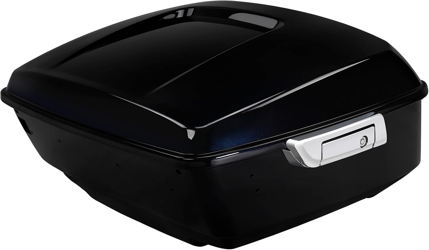 TCMT 13.7' King Motorcycle Trunk Box W/Latch Key Fit For Harley 2014-2025 Touring CVO Road King Road Glide Street Glide Electra Glide Ultra Limited Midnight Blue