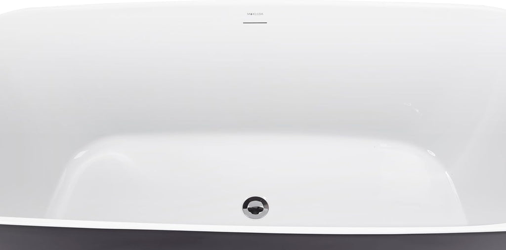 59' 100% Acrylic Freestanding Bathtub??Contemporary Soaking Tub??White Bathtub