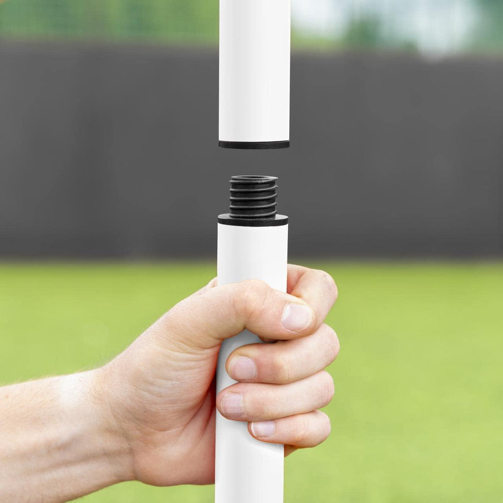 FORZA Slalom Agility Poles | Improve Endurance, Speed & Footwork | Color, Size & Rubber Base Options Available [8 Pack]