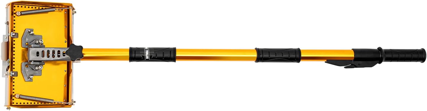 Drywall Taping Tools Flat Finishing Box Set w/ 40''-64'' Extendable Handle 10'