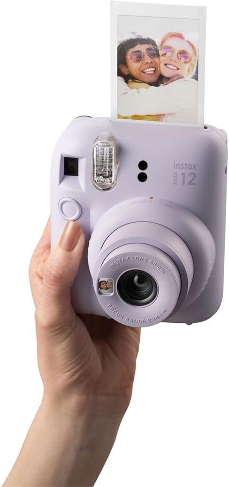 FUJIFILM INSTAX MINI 12 Film Camera Lilac Purple with Fuji Value Pack Instant Film - 60 Photo Sheets with Camera Case and Accessories Ideal Gift for Kids, Teenage Girl & Adults