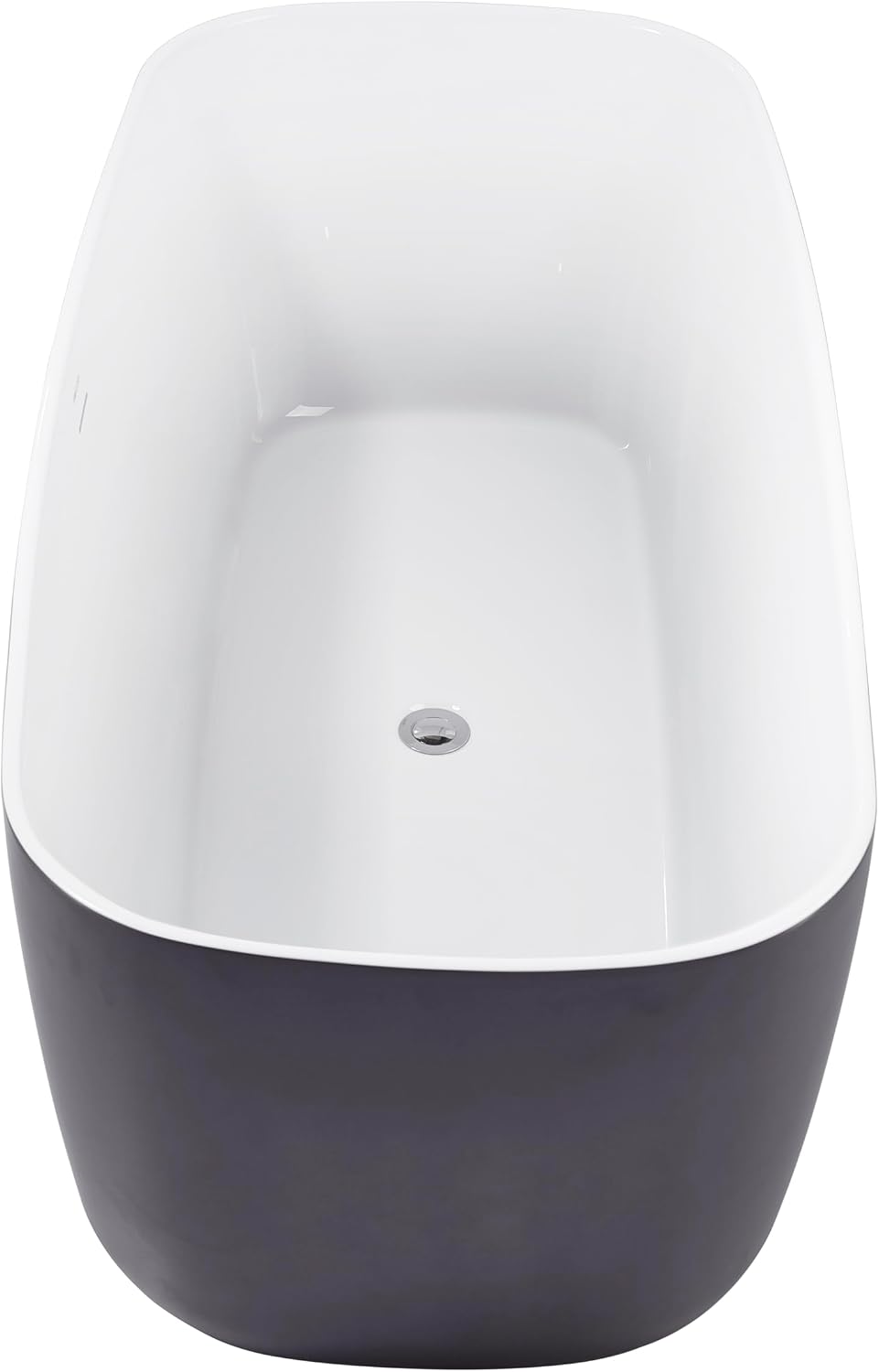 59' 100% Acrylic Freestanding Bathtub??Contemporary Soaking Tub??White Bathtub
