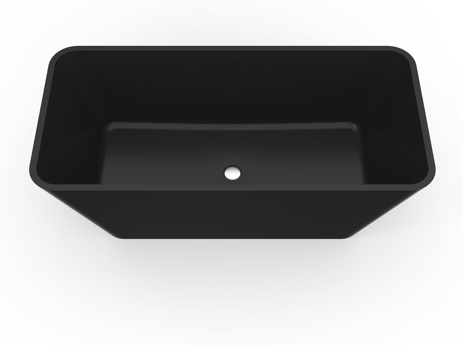67 inch freestanding solid soaking bathtub for bathroom