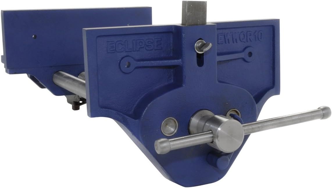 Eclipse Professional Tools Quick Release Woodworking Vise, Gray Cast Iron, 10' Size