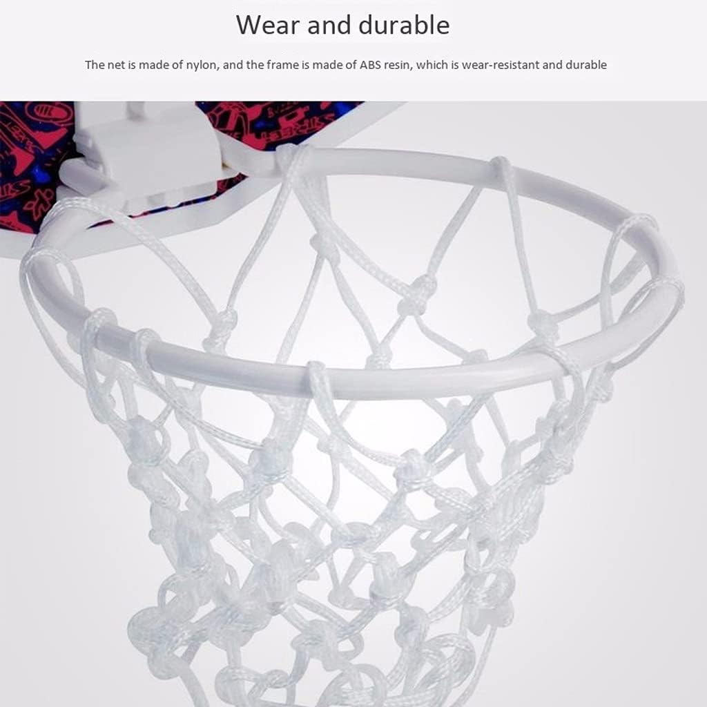 Mini Basketball Hoop-Over The Door Plastic Toy Backboard 8 X 13.4'with Net,Simple Assembly,Hanger Mount Game for Kids Or Adults