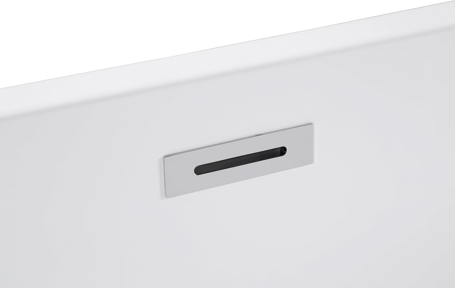 59' Acrylic Freestanding Bathtub, Stand Alone Tub,cUPC Certified, Chrome Drain & Overflow,Gloss White Finish (White, 59 Inch)