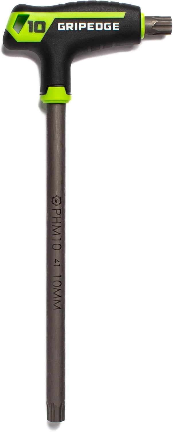 Grip Edge 8-PC METRIC HEX T-Handle Driver Set | Sizes - 2, 2.5, 3, 4, 5, 6, 8, 10 MM| Made With S2 Steel | Includes Premium EVA Foam Tray|