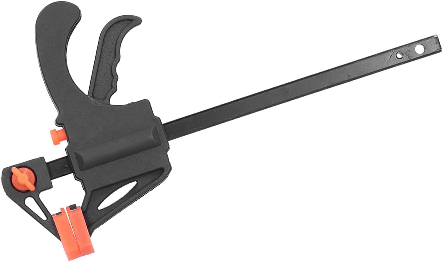 Ratchet Bar Clamp Quick Release Woodworking Clamp with Soft Jaw Pad for Furniture Manufacturing and Packaging Industries ABS Iron Construction Durable and Reliable (24 inch)