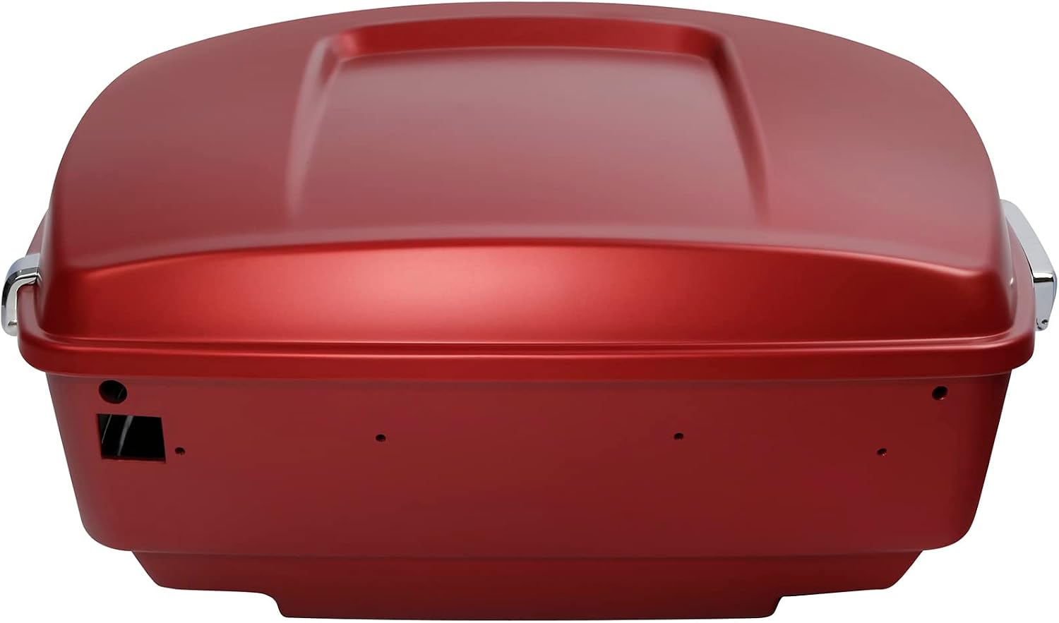 TCMT 13.7' King Motorcycle Trunk Box W/Latch Key Fit For Harley 2014-2025 Touring CVO Road King Road Glide Street Glide Electra Glide Ultra Limited Wicked Red Denim