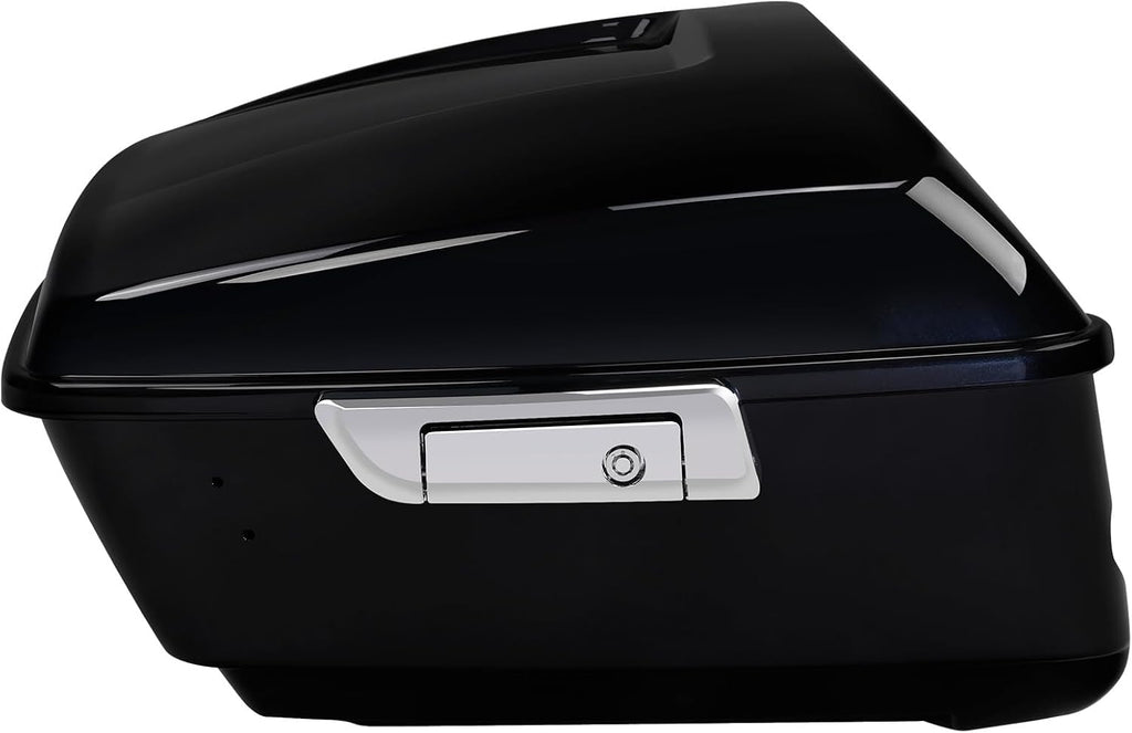 TCMT 13.7' King Motorcycle Trunk Box W/Latch Key Fit For Harley 2014-2025 Touring CVO Road King Road Glide Street Glide Electra Glide Ultra Limited Midnight Blue