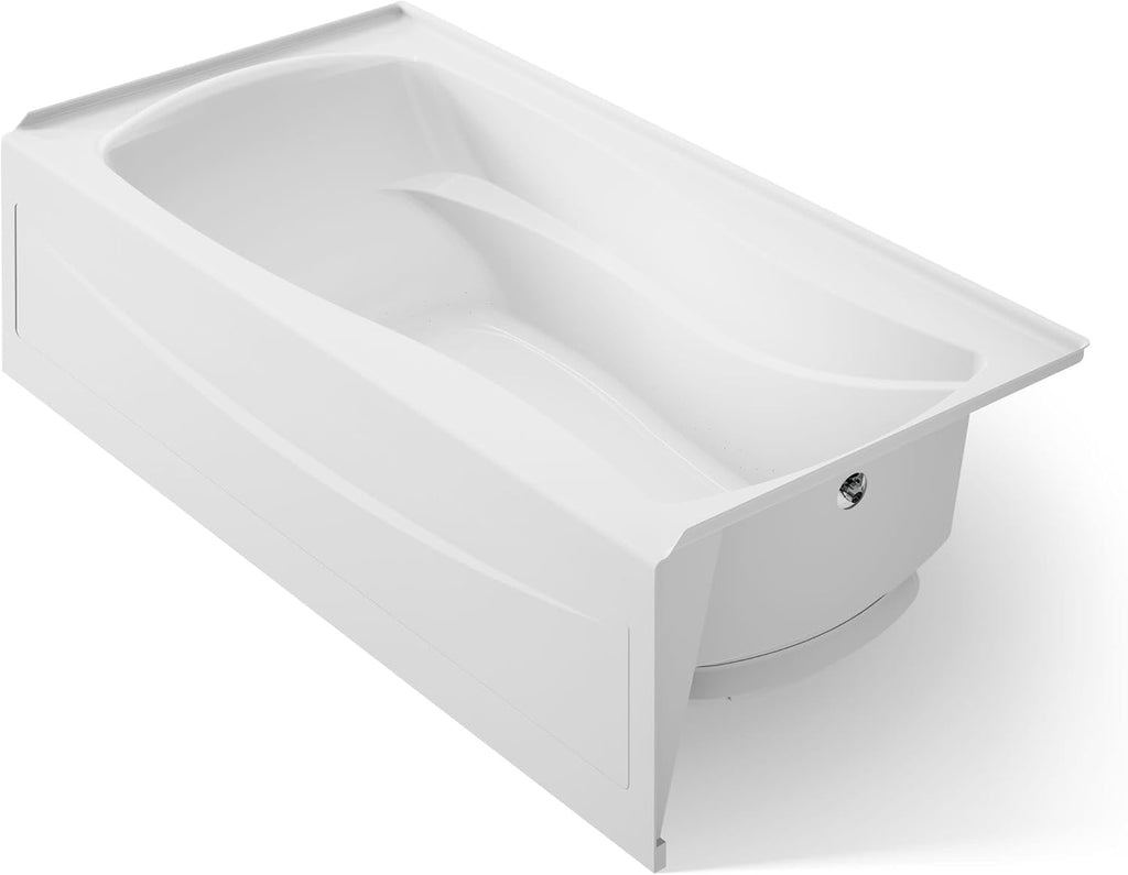 KOHLER K-1257-GHRA 72' X 36' Integral Apron Heated Bubblemassage™ Air Bath With Right-Hand Drain