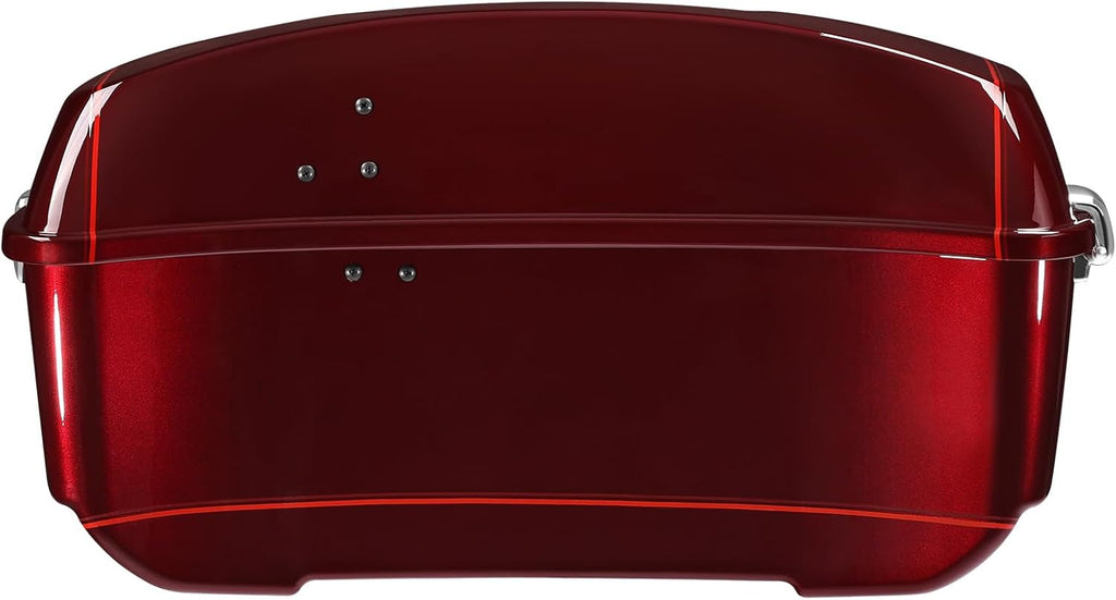 TCMT King Motorcycle Trunk Fit for Harley Touring 2014-2025 CVO Road King Road Glide Street Glide Electra Glide Ultra Limited Pack Mysterious Red Sunglo