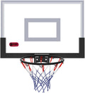 Basketball Hoop Portable Mini Basketball Hoop, Wall-Mounted Basketball Hoop for Children and Adults, Can Dunk, for Home Office Bedroom (Size : 45.5x30.5cm)