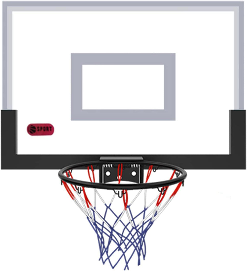 Basketball Hoop Portable Mini Basketball Hoop, Wall-Mounted Basketball Hoop for Children and Adults, Can Dunk, for Home Office Bedroom (Size : 58.5x40cm)