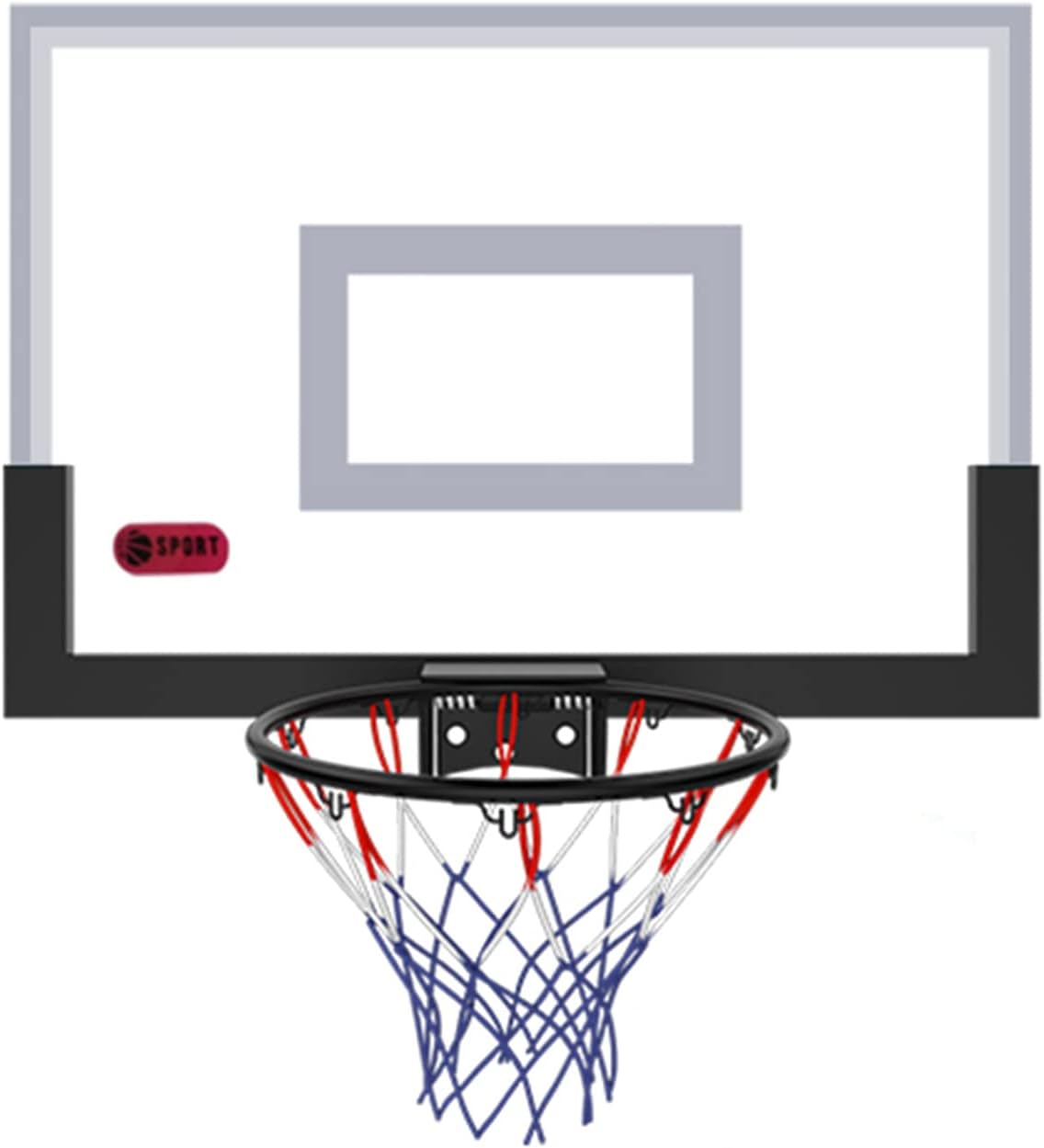 Basketball Hoop Portable Mini Basketball Hoop, Wall-Mounted Basketball Hoop for Children and Adults, Can Dunk, for Home Office Bedroom (Size : 58.5x40cm)