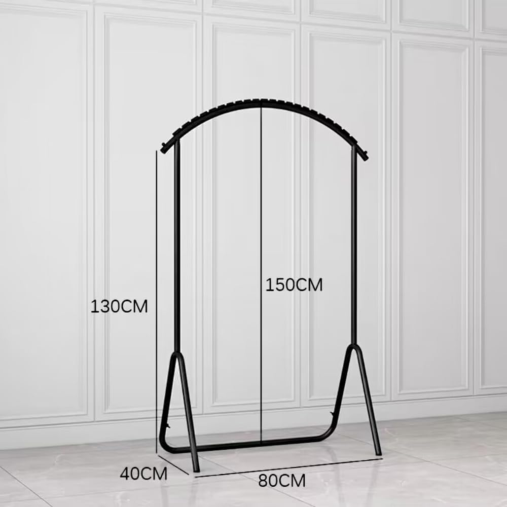 Wall Mounted Industrial Display Stand, for Clothing Store Organization - Clothes Rail Garment Rack for Entrance Porch - Storage Pipe Shelf (B-80x150cm