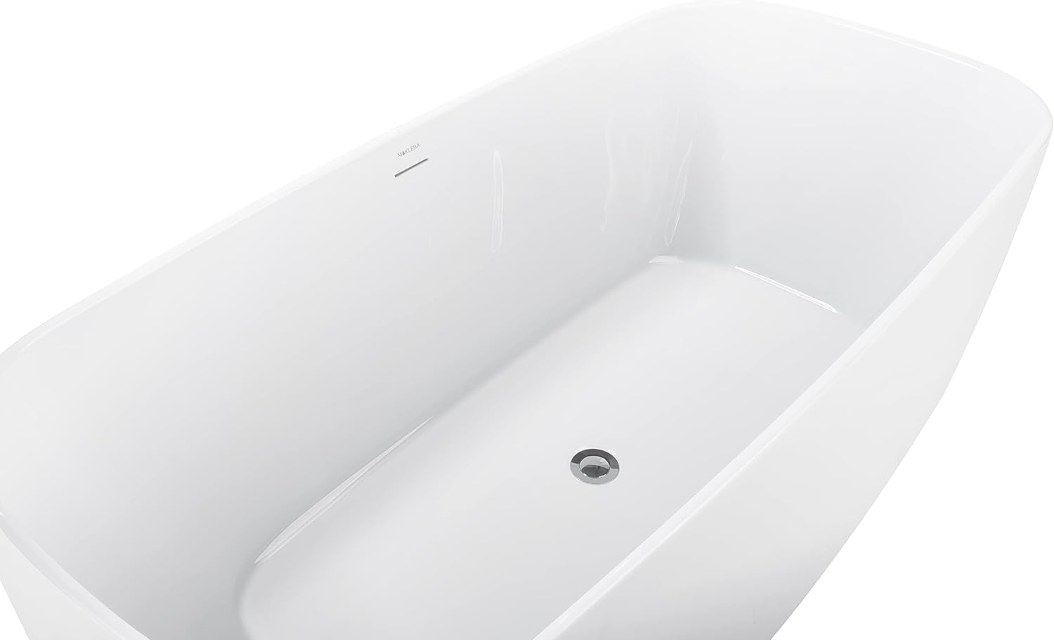 59' 100% Acrylic Freestanding Bathtub??Contemporary Soaking Tub??White Bathtub