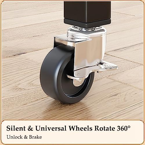 Mobile Garment Rack on Wheels - Double-Rail Clothes Rack with 2 Shelves, Holds 150kg, Perfect for Bedroom & Hallway, Sturdy Metal Design 150x50x1 cm