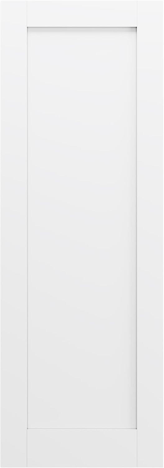 24'' x 80'' French Interior Door for French/Pocket Doors, Solid Core Interior Door for Bedroom/Closet/Pantry, w/o Hardware Kit, Prehung Jamb or Borehole, White