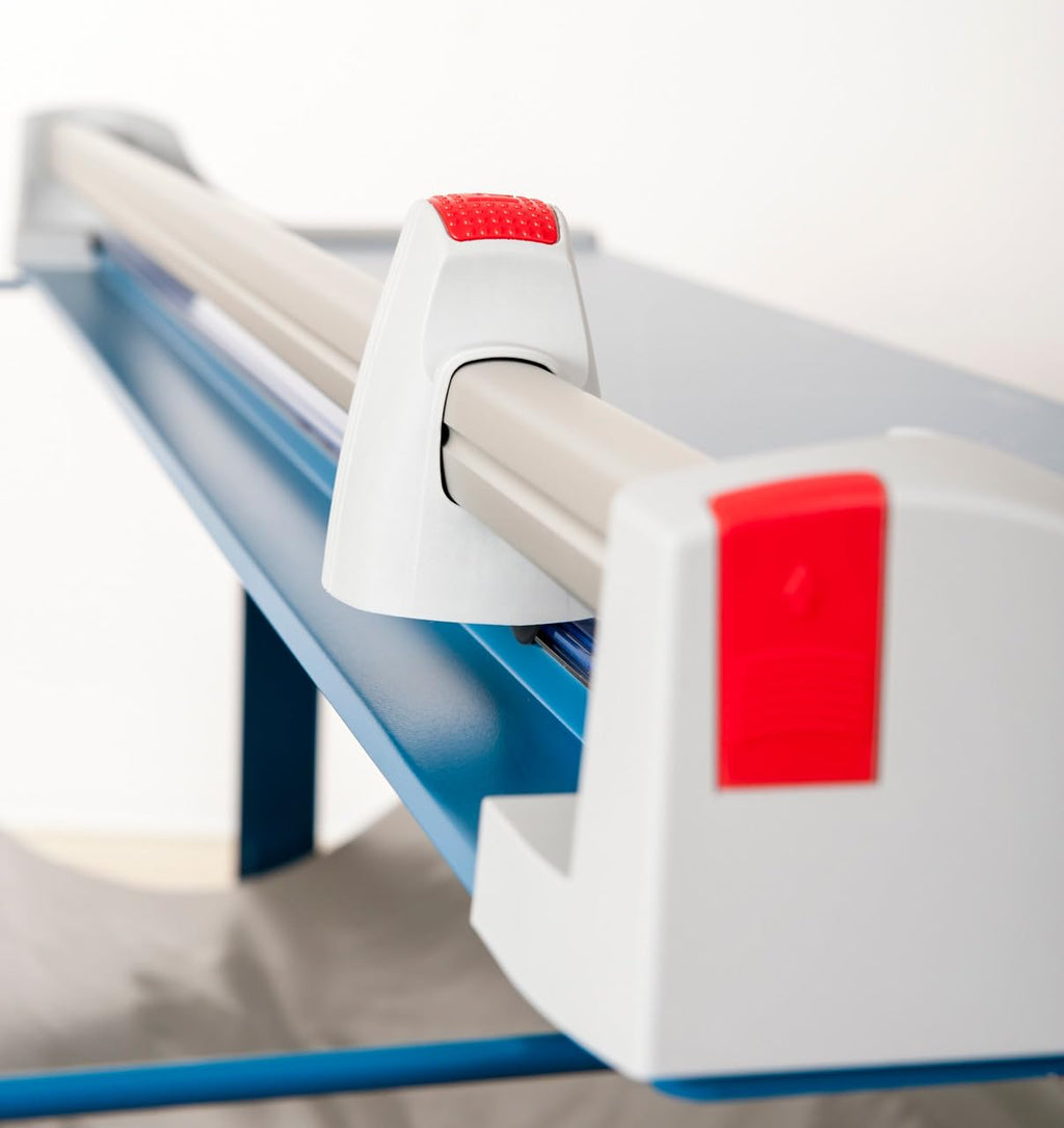 Dahle 472s Premium Rotary Trimmer w/Stand, 72' Cut Length, 12 Sheet Capacity, Self-Sharpening, Automatic Clamp, German Engineered Paper Cutter