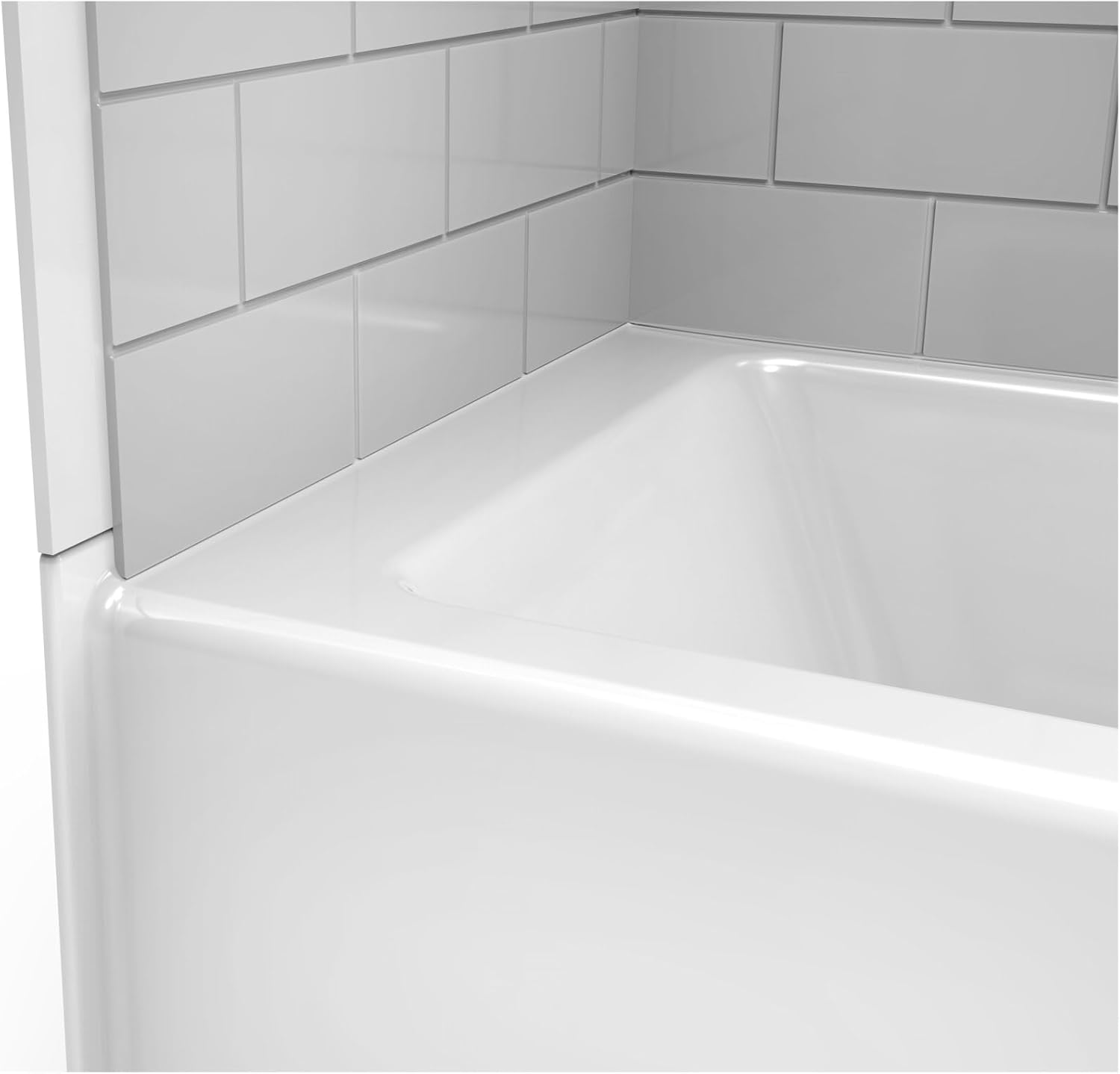 Jacuzzi SIGNATURE Acrylic Low-Profile 16' Bathtub, Soaking Sanctuary for Homes & Businesses, Slip Resistant, Left Drain Placement, 60' (L) x 32' (W), White