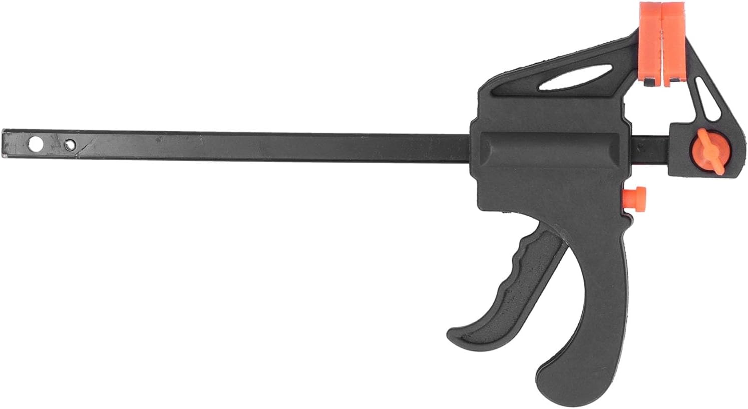 Ratchet Bar Clamp Quick Release Woodworking Clamp with Soft Jaw Pad for Furniture Manufacturing and Packaging Industries ABS Iron Construction Durable and Reliable (24 inch)