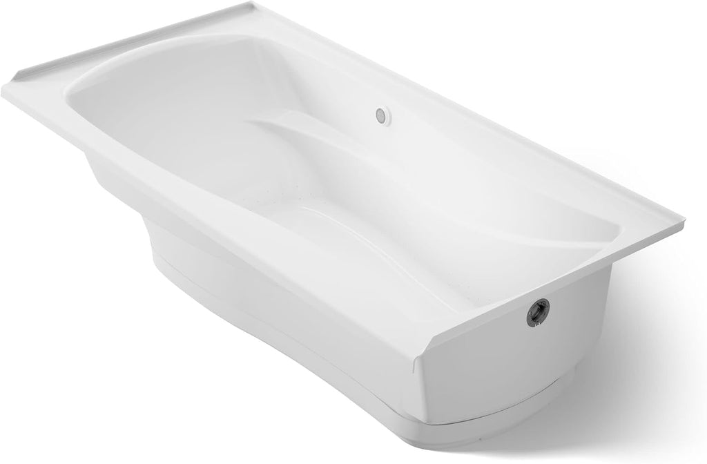 KOHLER K-1257-GHRW 72' X 36' Integral Flange Heated Bubblemassage™ Air Bath With Bask® Heated Surface And Right-Hand Drain