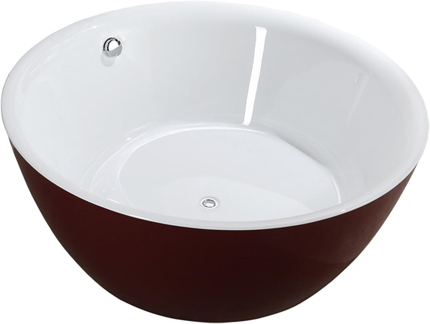BA6832RD Prato 59 inch Freestanding Bathtub in Glossy Red, 59'