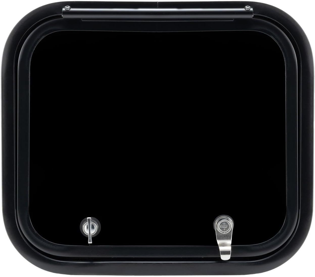 RV Baggage Door | Rounded Corners | Camper | Compartment Door | Black Fiberglass (16' W x 14')