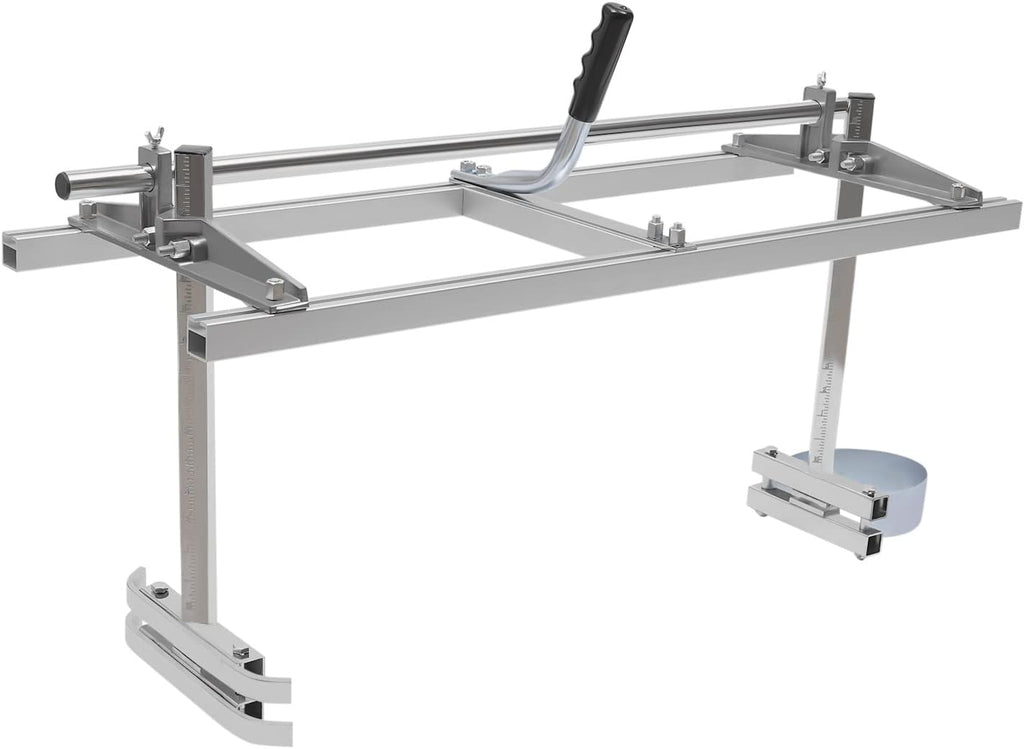 Mobile Sawmill 14-36 Inch Chainsaw Mill Saw Aid Bar Cutting Block Band Saw Aluminium Flexible Wood Milling Cutting Guide System Board Sawmill for Woodworker