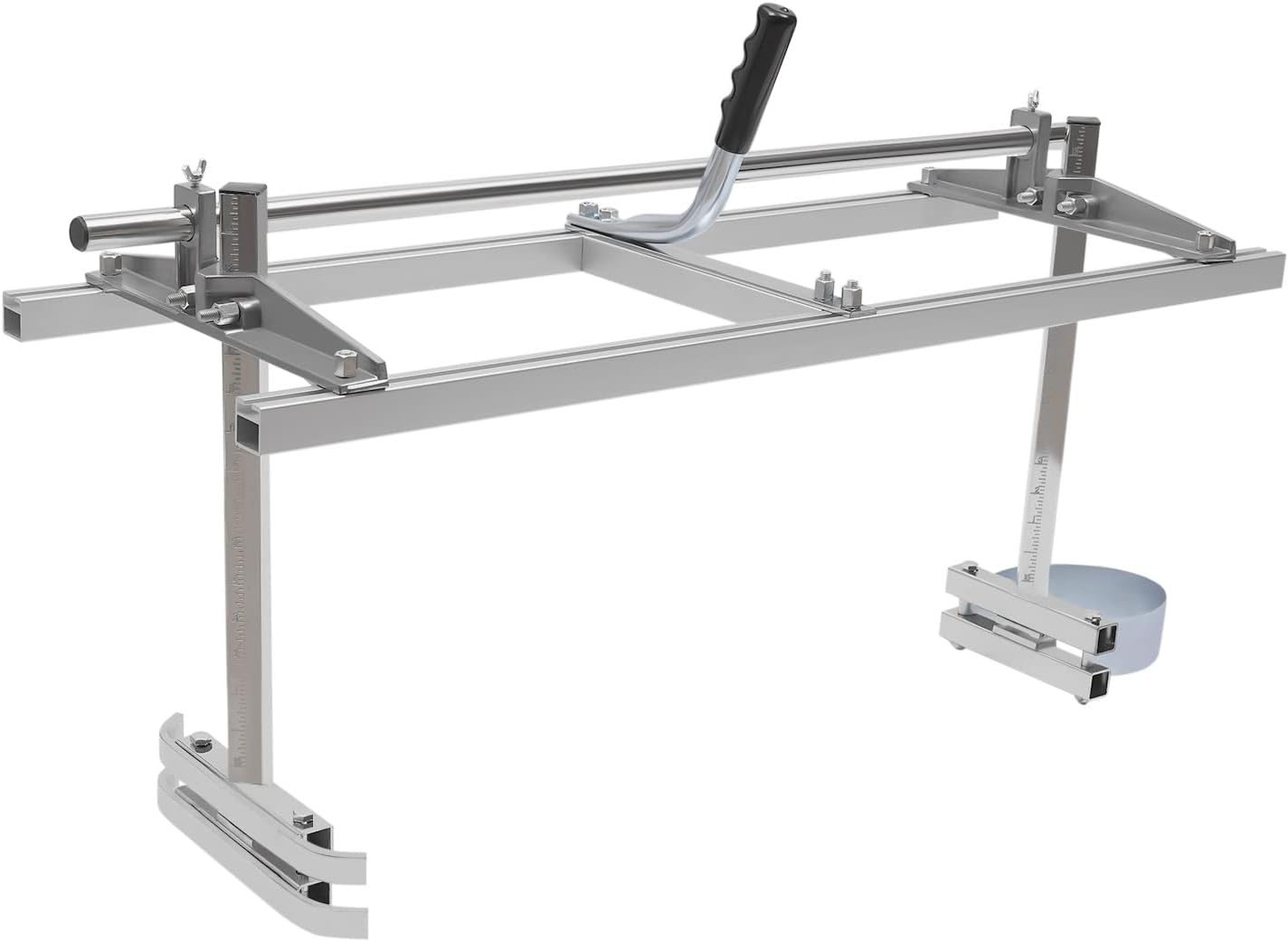 Mobile Sawmill 14-36 Inch Chainsaw Mill Saw Aid Bar Cutting Block Band Saw Aluminium Flexible Wood Milling Cutting Guide System Board Sawmill for Woodworker