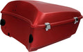 TCMT 13.7' King Motorcycle Trunk Box W/Latch Key Fit For Harley 2014-2025 Touring CVO Road King Road Glide Street Glide Electra Glide Ultra Limited Wicked Red Denim