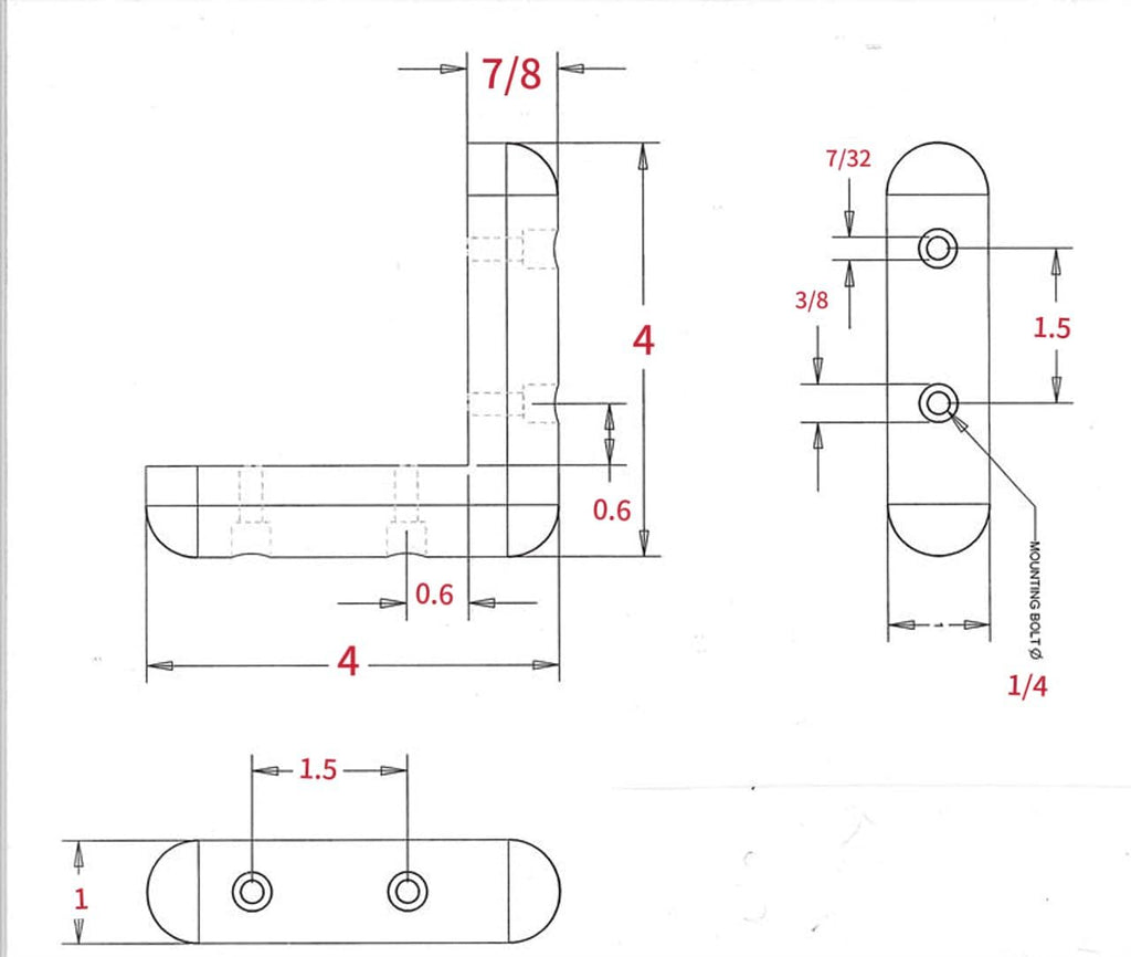 4inch Rubber Corner Guard Gray FZJ-02 (200)