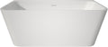 59' Stand Alone Tub Acrylic Rectangular Free Standing Soaking Bath tub (White)