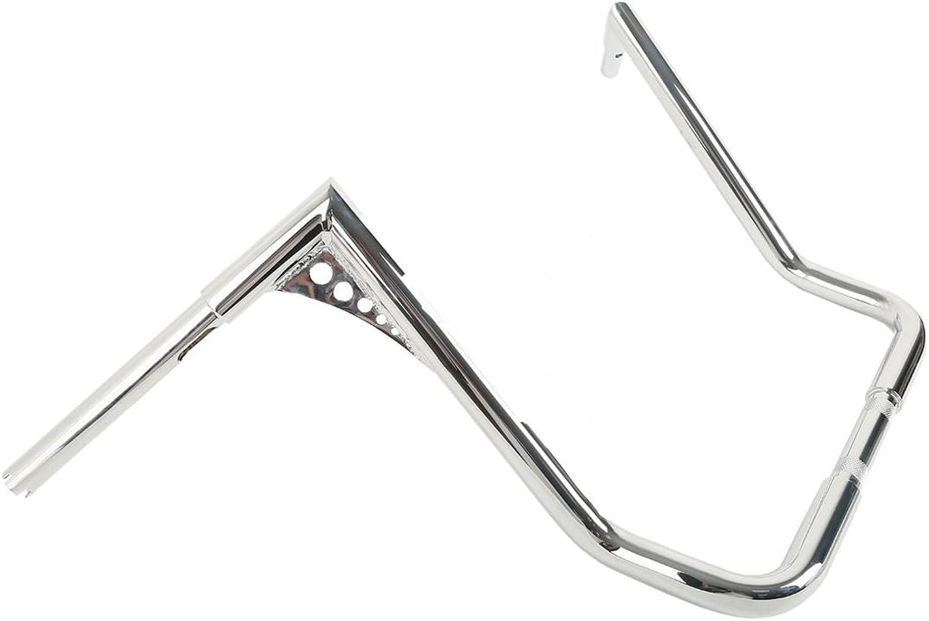 TCT-MOTORPARTS Chrome 18' Rise Ape Hangers Bars 1-1/4' Handlebars Fit for Harley Touring Electra Street Glide, Ultra Limited and Tri Glide models, Dressers, Baggers