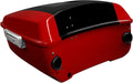 TCMT 13.7' King Motorcycle Trunk Box W/Latch Key Fit For Harley 2014-2025 Touring CVO Road King Road Glide Street Glide Electra Glide Ultra Limited Billiard Red/Vivid Black