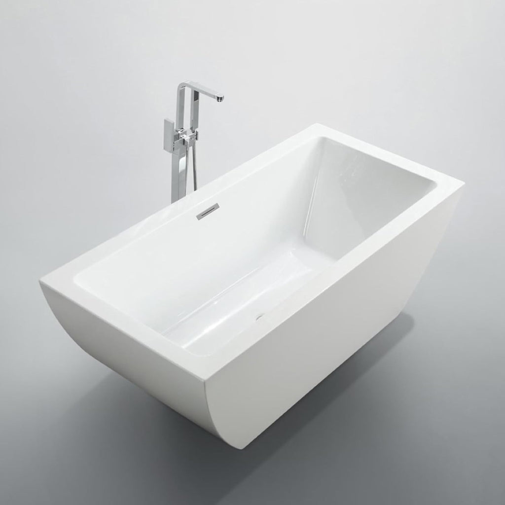 BA6825 Livorno 59 inch Freestanding Bathtub in Glossy White