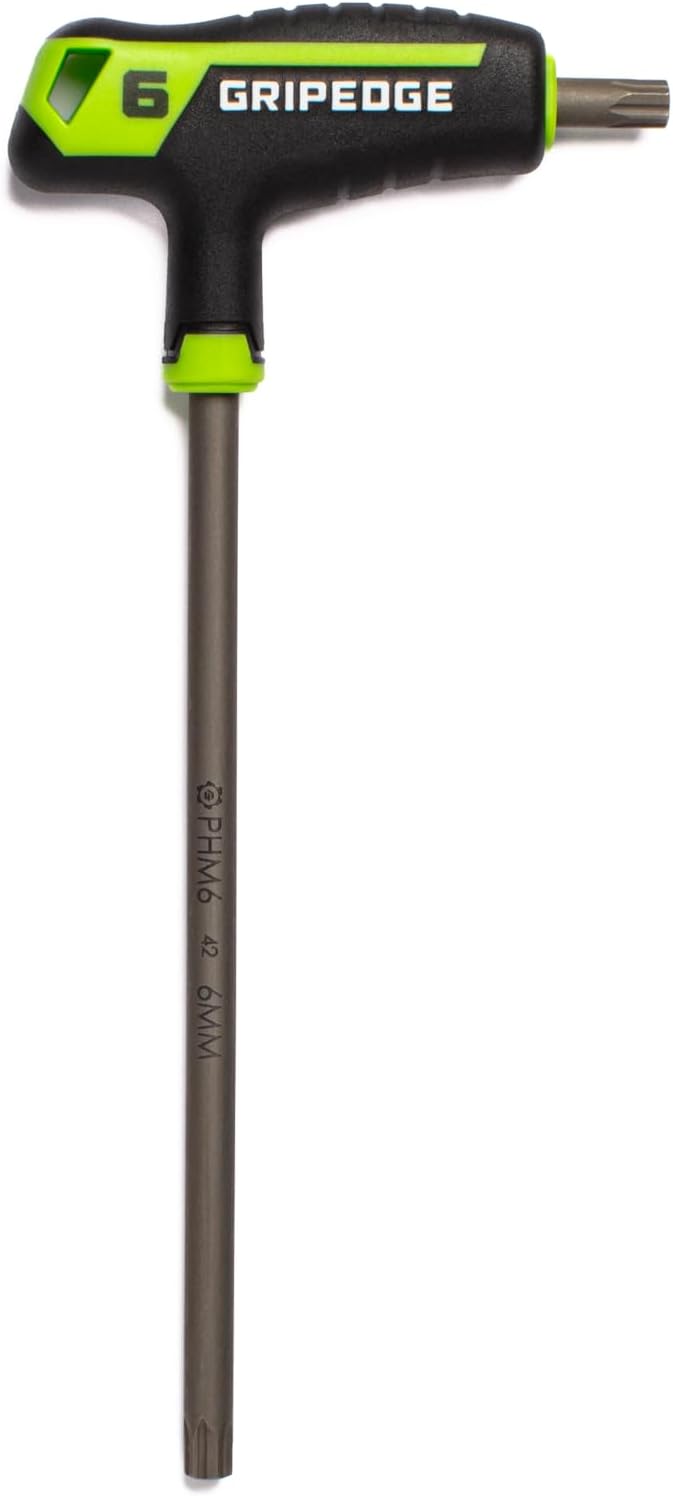 Grip Edge 8-PC METRIC HEX T-Handle Driver Set | Sizes - 2, 2.5, 3, 4, 5, 6, 8, 10 MM| Made With S2 Steel | Includes Premium EVA Foam Tray|