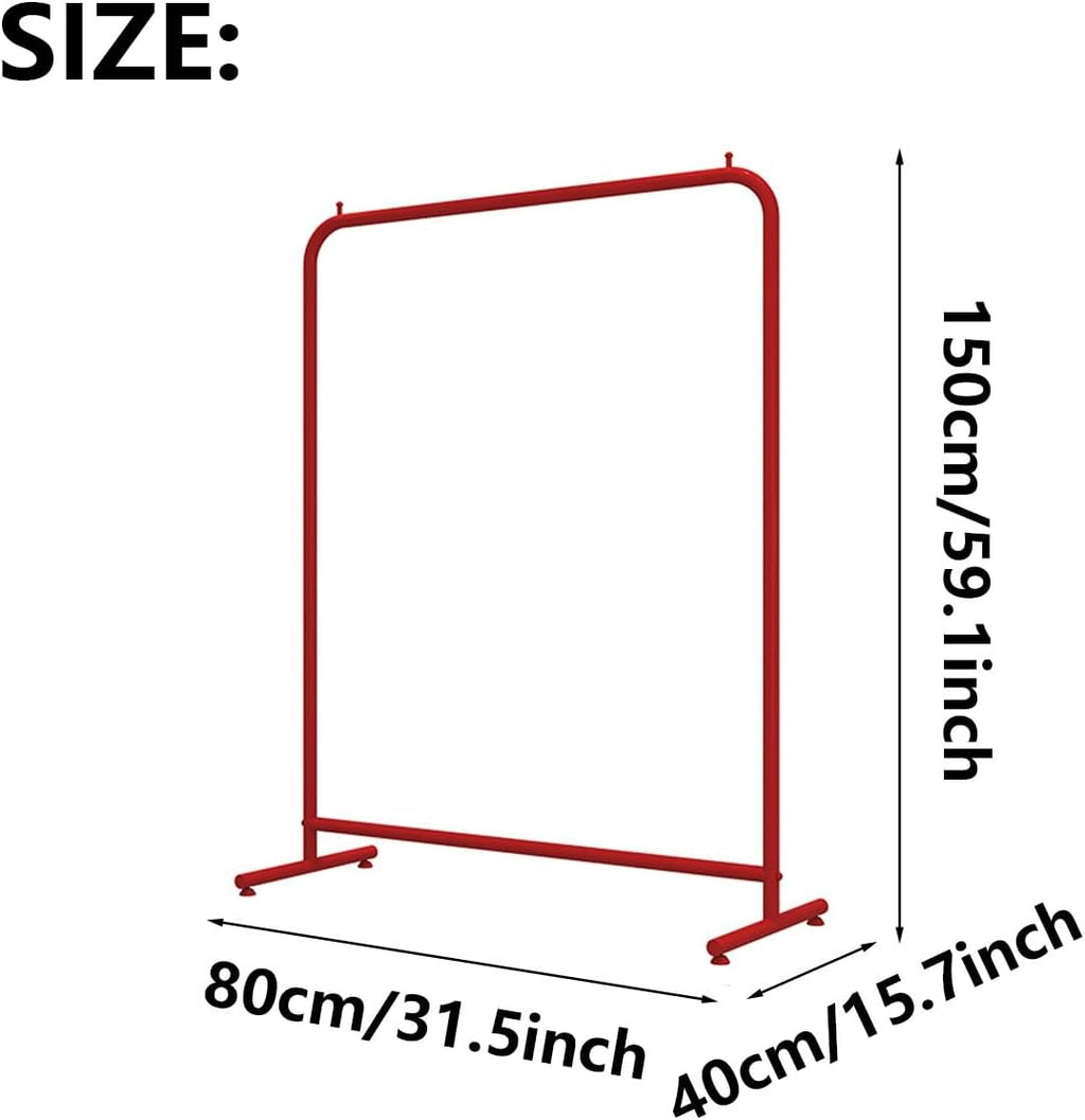 Freestanding Metal Clothes Garment Rack, Heavy Duty Clothing Rack, Commercial Clothing Organize, for Bedroom, Retail Store,A,80cm