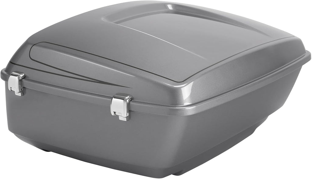 TCMT King Motorcycle Trunk Fit for Harley Touring 2014-2025 CVO Road King Road Glide Street Glide Electra Glide Ultra Limited Pack Dark Platinum Pinstripe